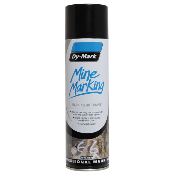 DY-MARK MINE MARKING HORIZONTAL BLACK 350G AEROSOL 